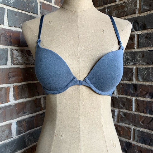 Victoria's Secret Other - 2 FOR $25 NWOT Victoria's Secret Bra Grey Sequin Front Clasp - 32C